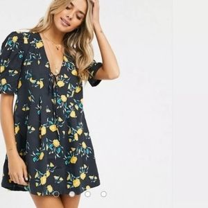 NWOT Free People Floral Tunic Dress Sz XS
